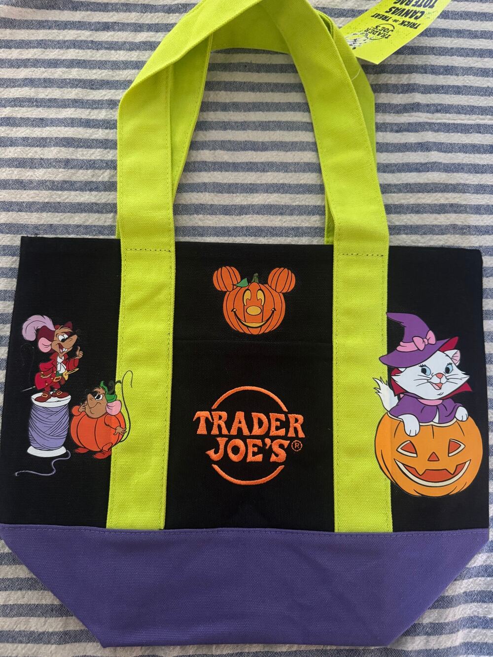 Disney Halloween Custom Made Mini Trader Joes Tote Bag